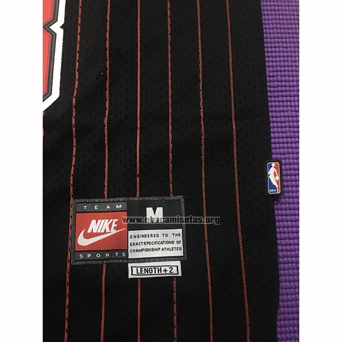 Camiseta Chicago Bulls Michael Jordan NO 23 Retro 1995-96 Negro
